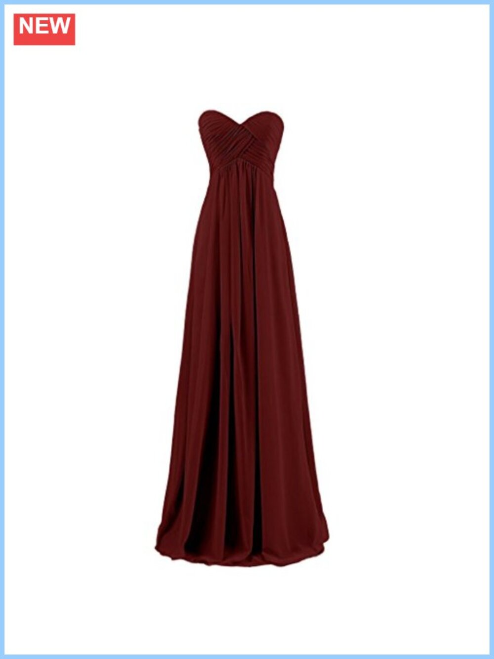 Sweetheart Pleated A-Line Corset Long Prom Bridesmaid Dress